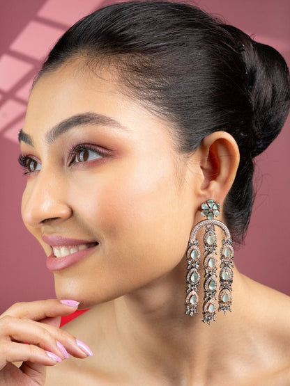 Earrings - Blush Glow Dangler Earrings - Opal Touch