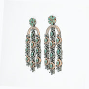 Earrings - Blush Glow Dangler Earrings - Opal Touch