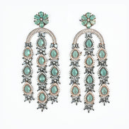 Earrings - Blush Glow Dangler Earrings - Opal Touch