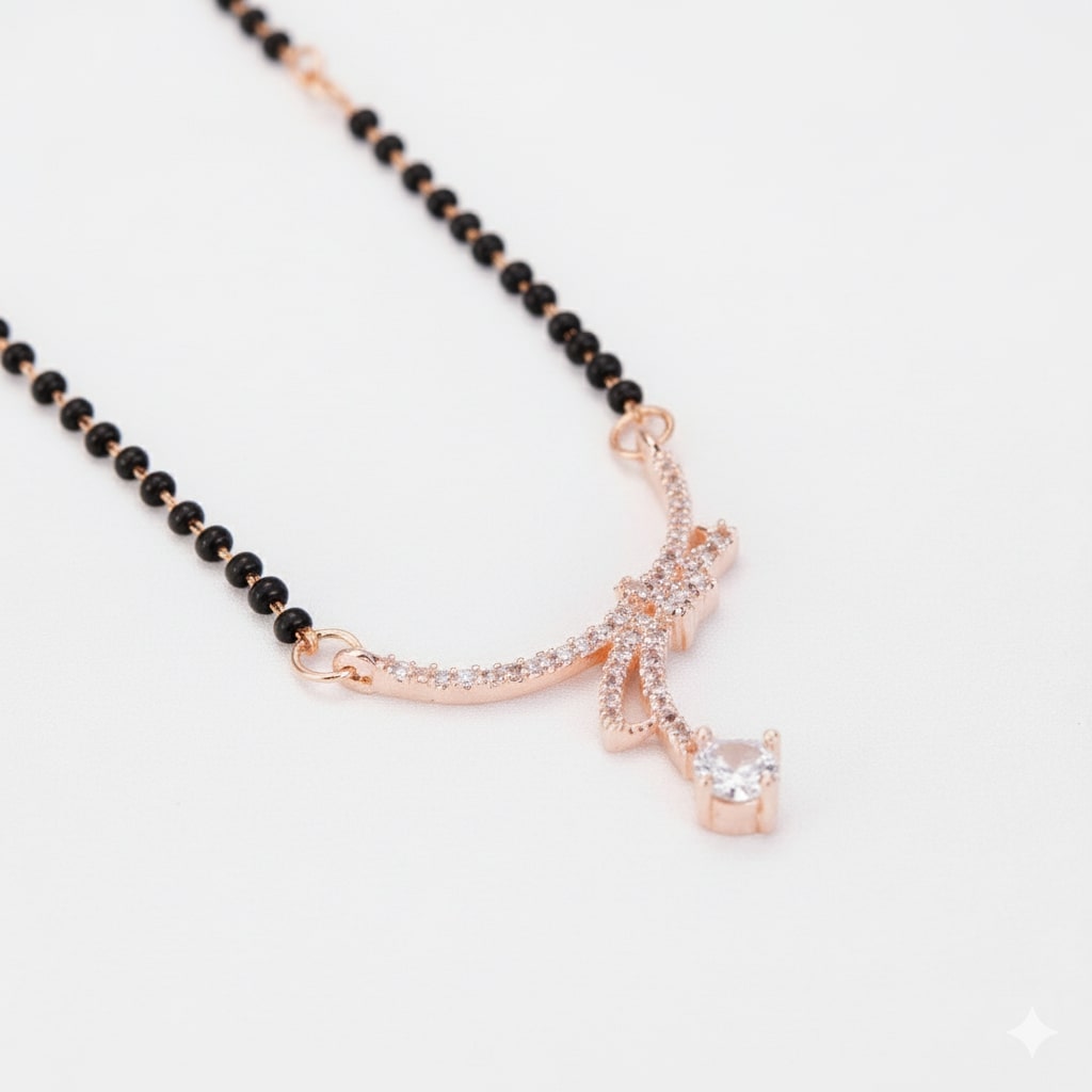 Blush Harmony Mangalsutra - Opal Touch