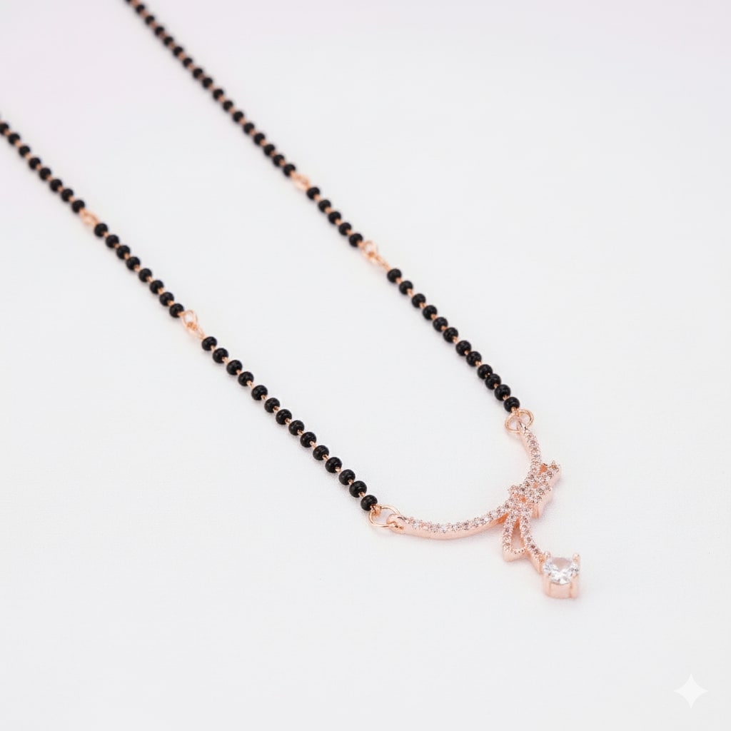 Blush Harmony Mangalsutra - Opal Touch