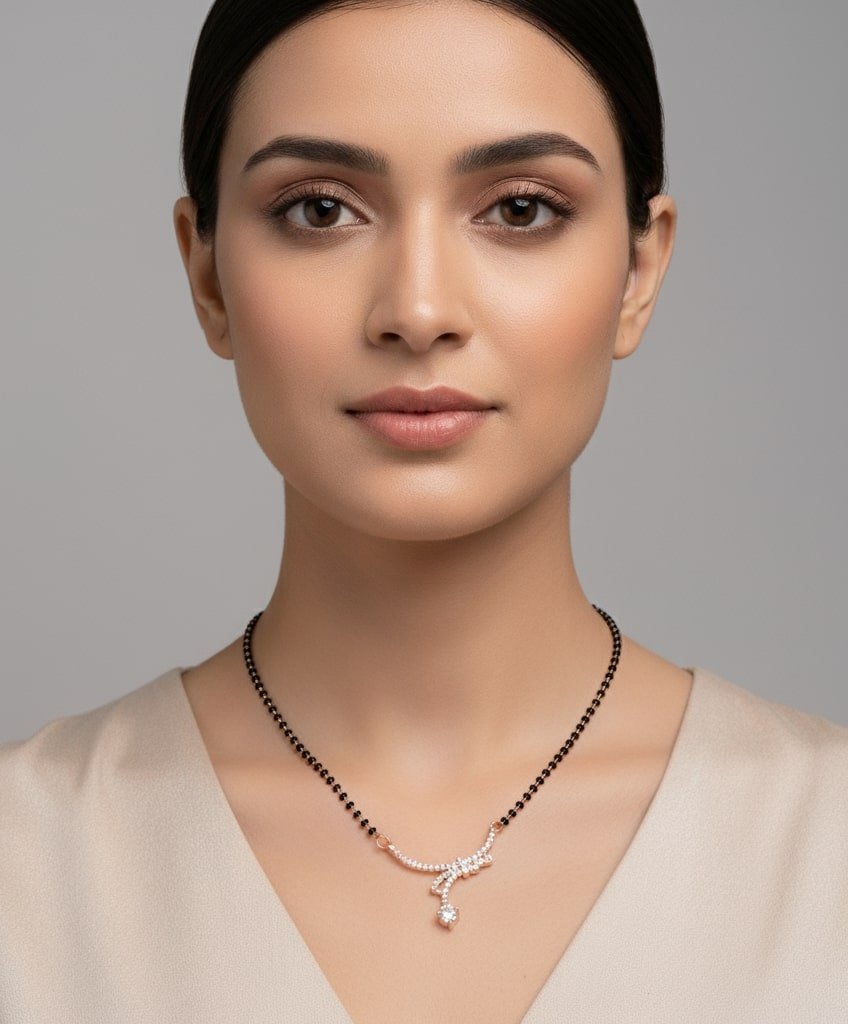 Blush Harmony Mangalsutra - Opal Touch