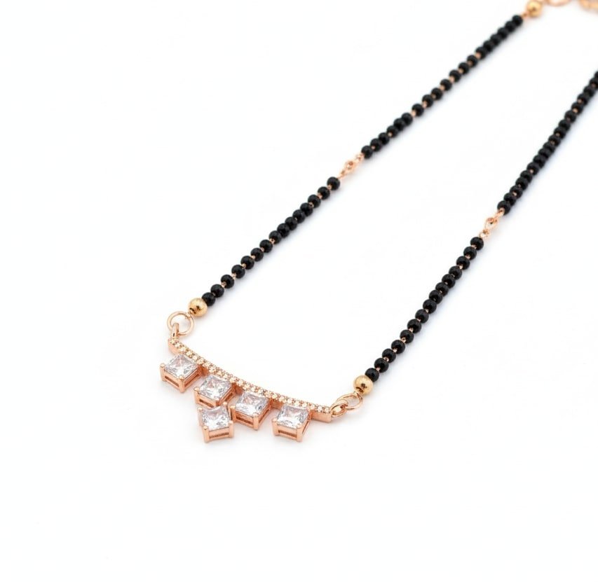 Blushing Bloom Mangalsutra - Opal Touch