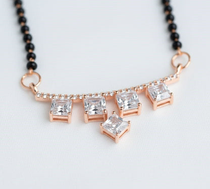 Blushing Bloom Mangalsutra - Opal Touch