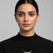 Blushing Bloom Mangalsutra - Opal Touch