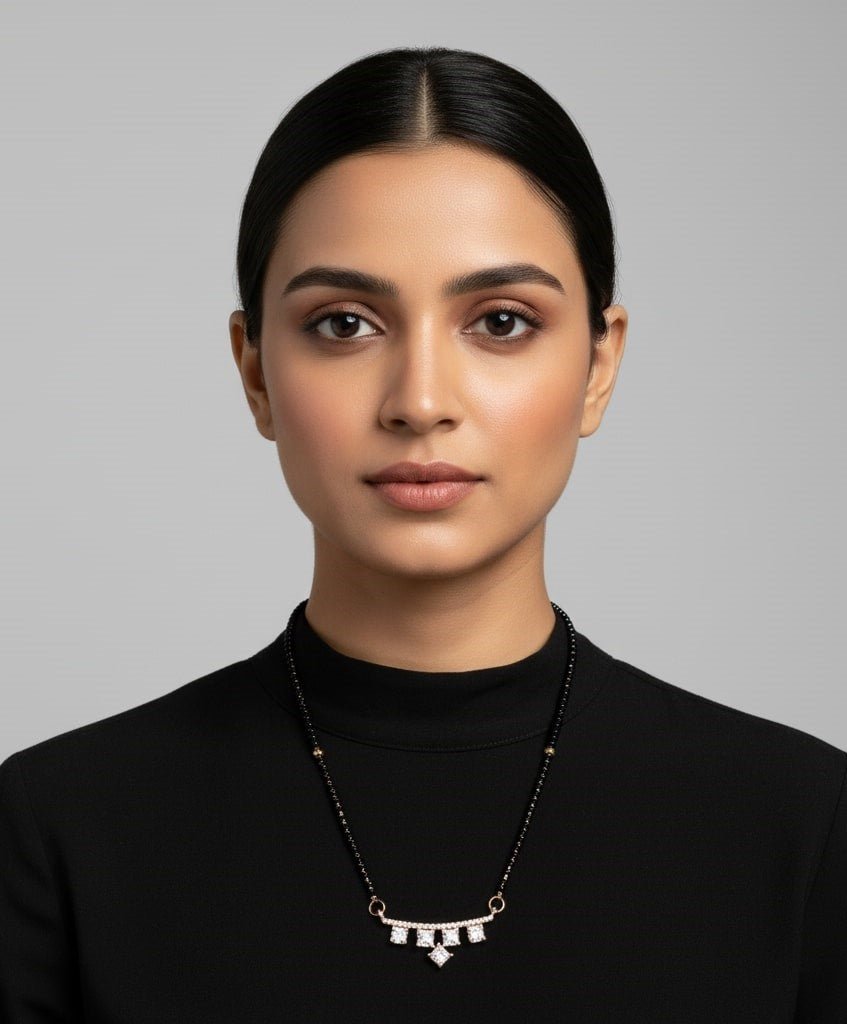 Blushing Bloom Mangalsutra - Opal Touch