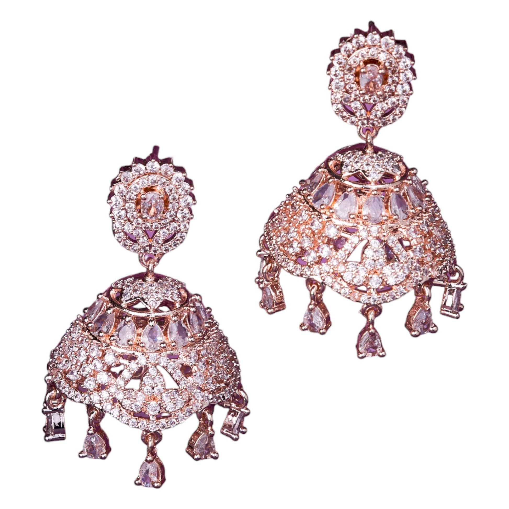 Opal Touch - Blushing Pearl Jhumka - Jhumka