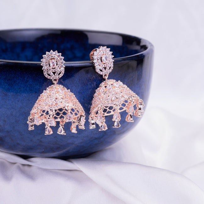 Opal Touch - Blushing Pearl Jhumka - Jhumka