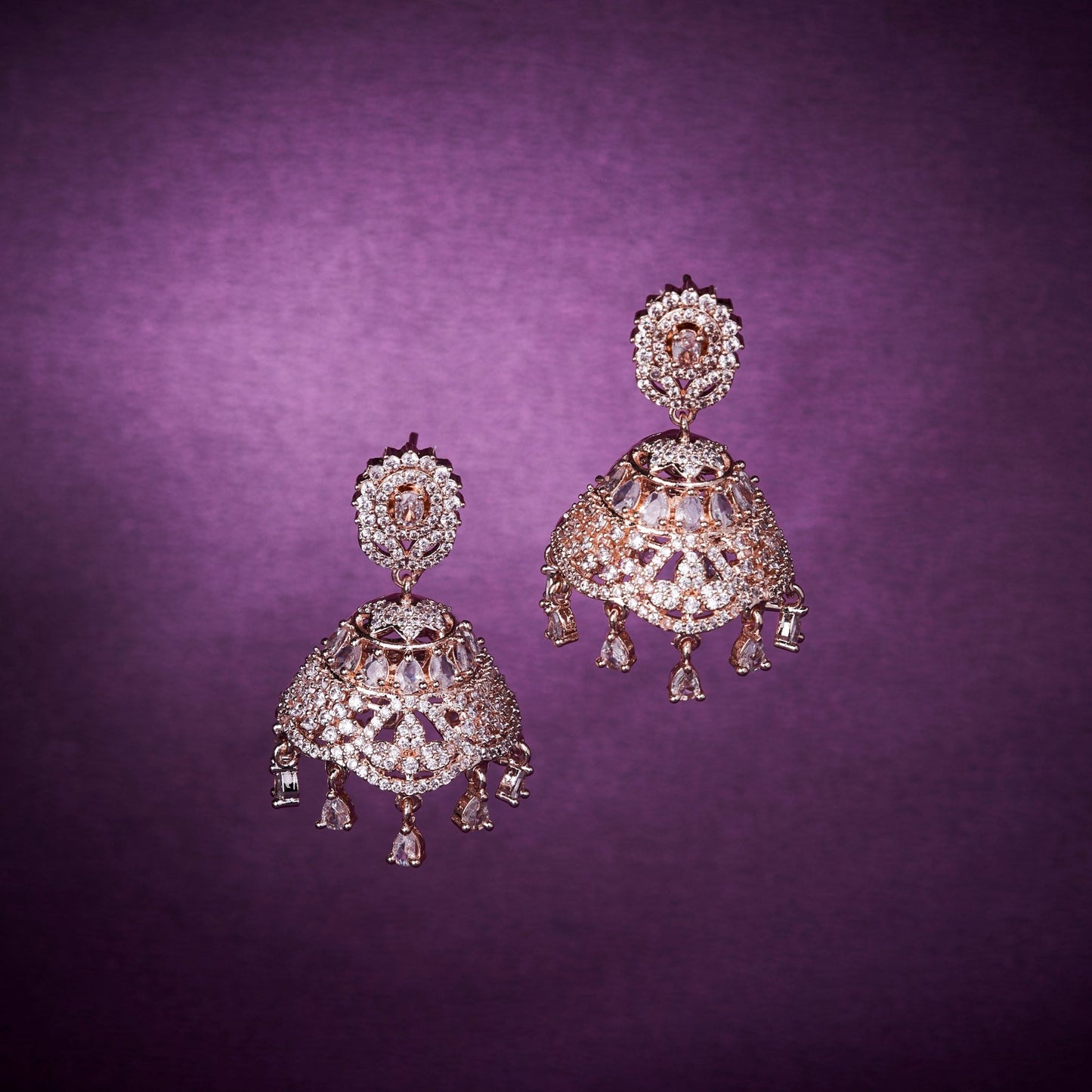 Opal Touch - Blushing Pearl Jhumka - Jhumka