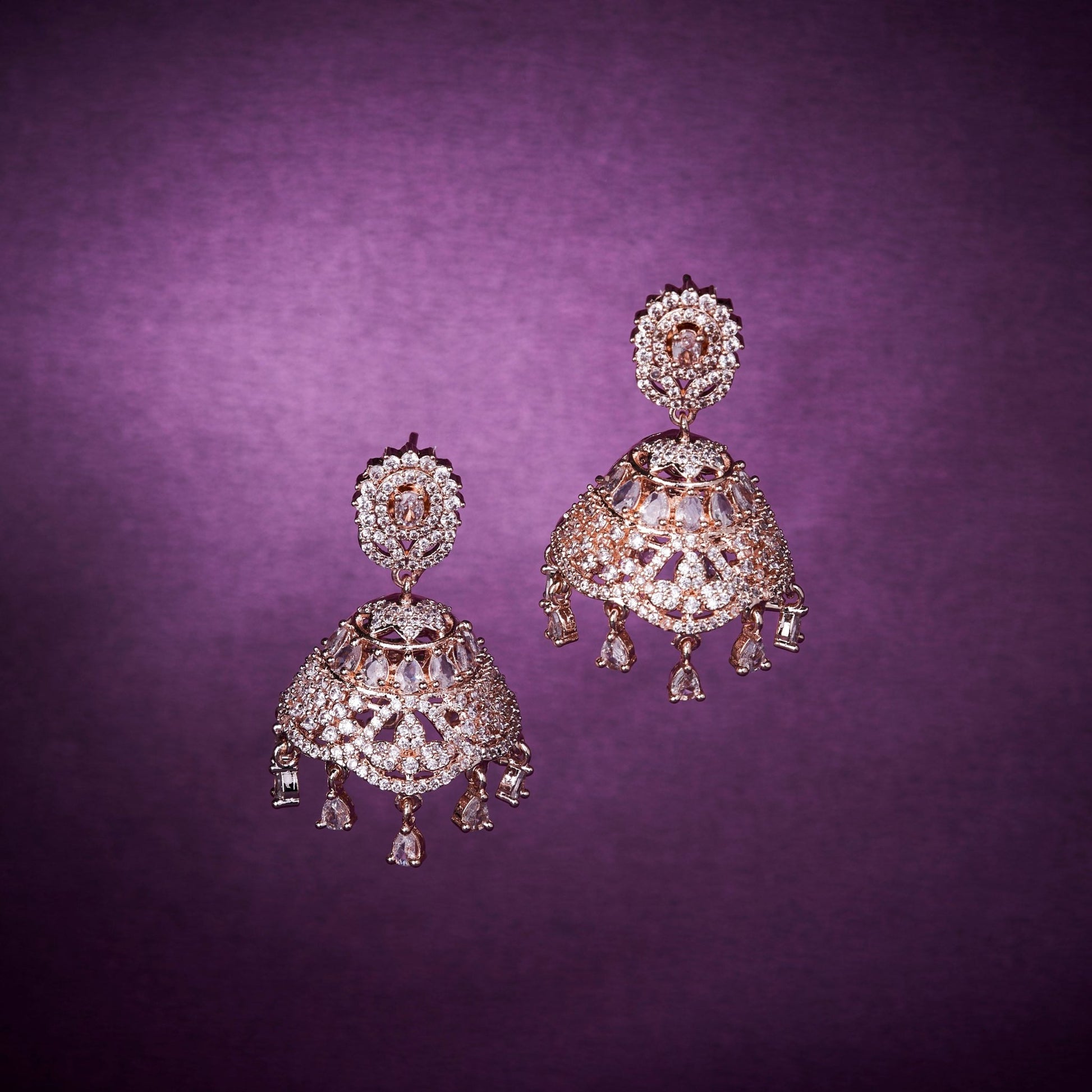 Opal Touch - Blushing Pearl Jhumka - Jhumka