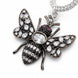 Blushing Petals Earrings in Black Plated Pink - Opal Touch