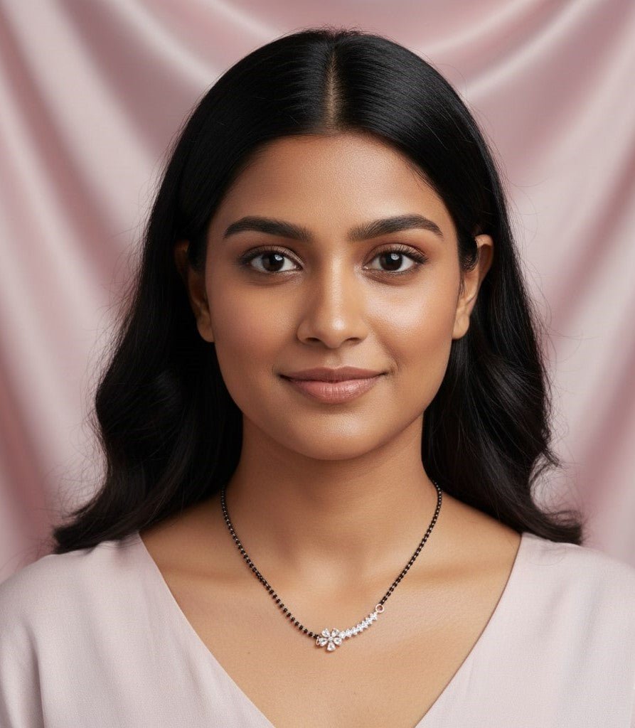 Blushing Rose Mangalsutra - Opal Touch