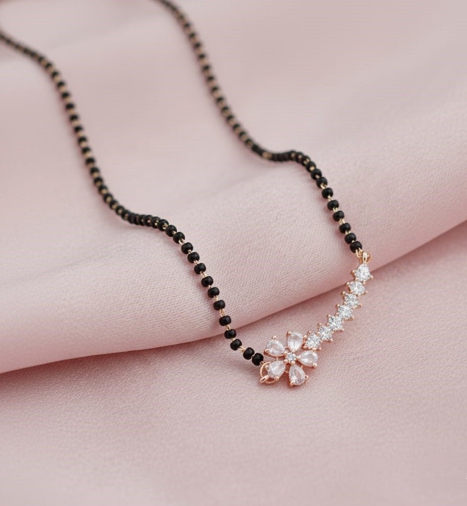 Blushing Rose Mangalsutra - Opal Touch
