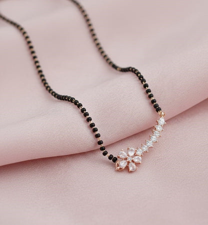 Blushing Rose Mangalsutra - Opal Touch