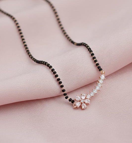 Blushing Rose Mangalsutra - Opal Touch