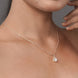Opal Touch - Bold Rose Gold Locket Set with Round Pendant - Locket Set