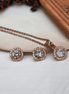 Opal Touch - Bold Rose Gold Locket Set with Round Pendant - Locket Set
