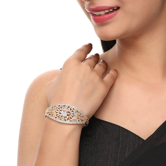 Opal Touch - Bridal Cubic Zirconia Bracelet - Bracelet