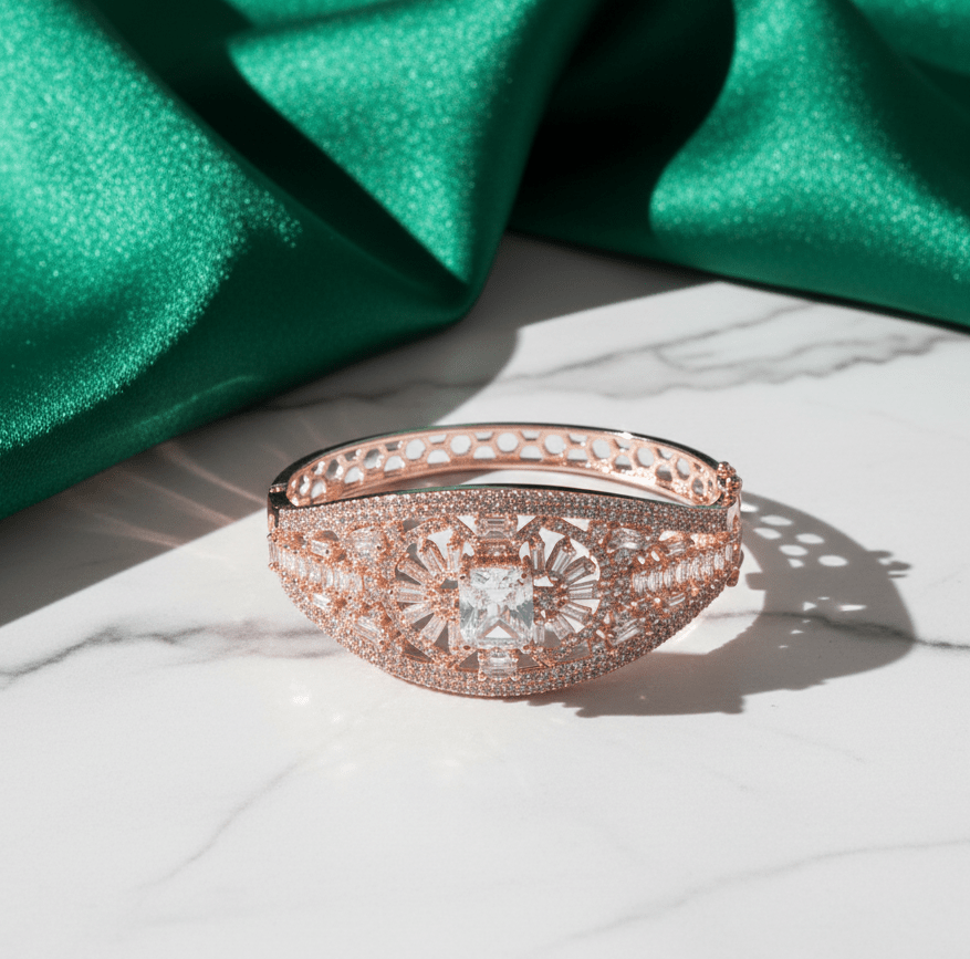 Bridal Cubic Zirconia Bracelet - Opal Touch