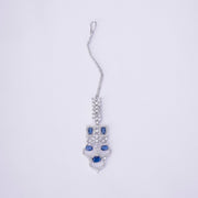 Opal Touch - Bridal Cubic Zirconia Chocker Necklace Set With Tika - Necklace