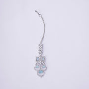 Opal Touch - Bridal Cubic Zirconia Chocker Necklace Set With Tika - Necklace