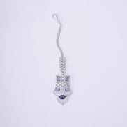 Opal Touch - Bridal Cubic Zirconia Chocker Necklace Set With Tika - Necklace