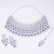 Opal Touch - Bridal Cubic Zirconia Chocker Necklace Set With Tika - Necklace