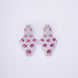 Opal Touch - Bridal Cubic Zirconia Chocker Necklace Set With Tika - Necklace