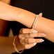 Opal Touch - Captivating White Rhodium Bracelet - Bracelets