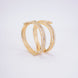 Cascading Twilight Whispers Gold Bangles (Pack of 2) - Opal Touch