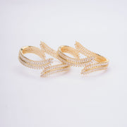 Cascading Twilight Whispers Gold Bangles (Pack of 2) - Opal Touch