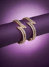 Opal Touch - Cascading Twilight Whispers Gold Bangles (Pack of 2) - Bangles