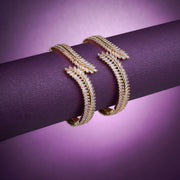 Opal Touch - Cascading Twilight Whispers Gold Bangles (Pack of 2) - Bangles