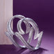 Opal Touch - Cascading Twilight Whispers Rhodium Bangles (Pack of 2) - Bangles