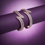 Opal Touch - Cascading Twilight Whispers Rose Gold Bangles (Pack of 2) - Bangles