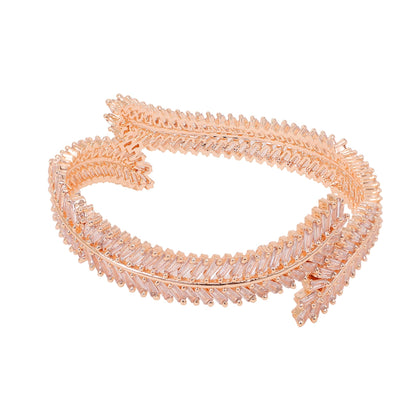 Cascading Twilight Whispers Rose Gold Bangles (Pack of 2) - Opal Touch