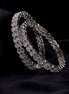 Bangles - Celestia Gleam Rhodium Plated Bangles - Opal Touch