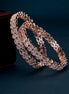 Bangles - Celestia Gleam Rose Gold Bangles - Opal Touch