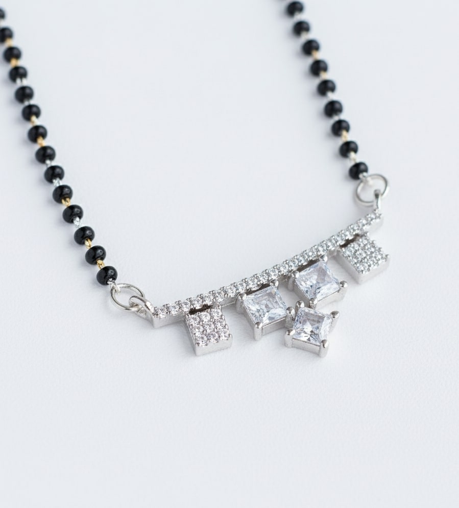 Celestial Bond Mangalsutra - Opal Touch