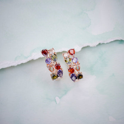 Opal Touch - Celestial Charm Navaratan Studs - Studs