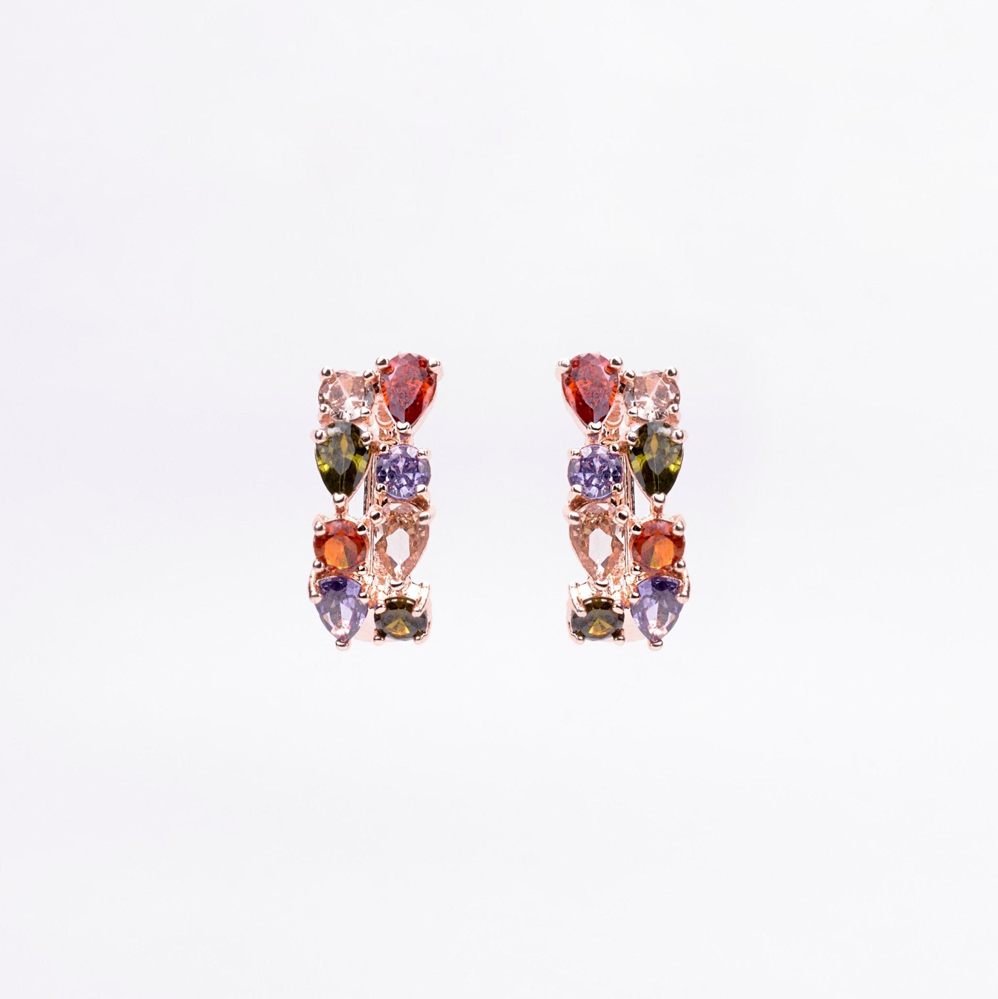 Opal Touch - Celestial Charm Navaratan Studs - Studs