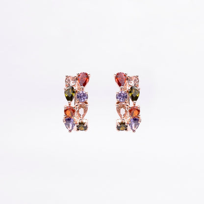 Opal Touch - Celestial Charm Navaratan Studs - Studs