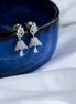Jhumka - Celestial Charm Rhodium Jhumkas - Opal Touch