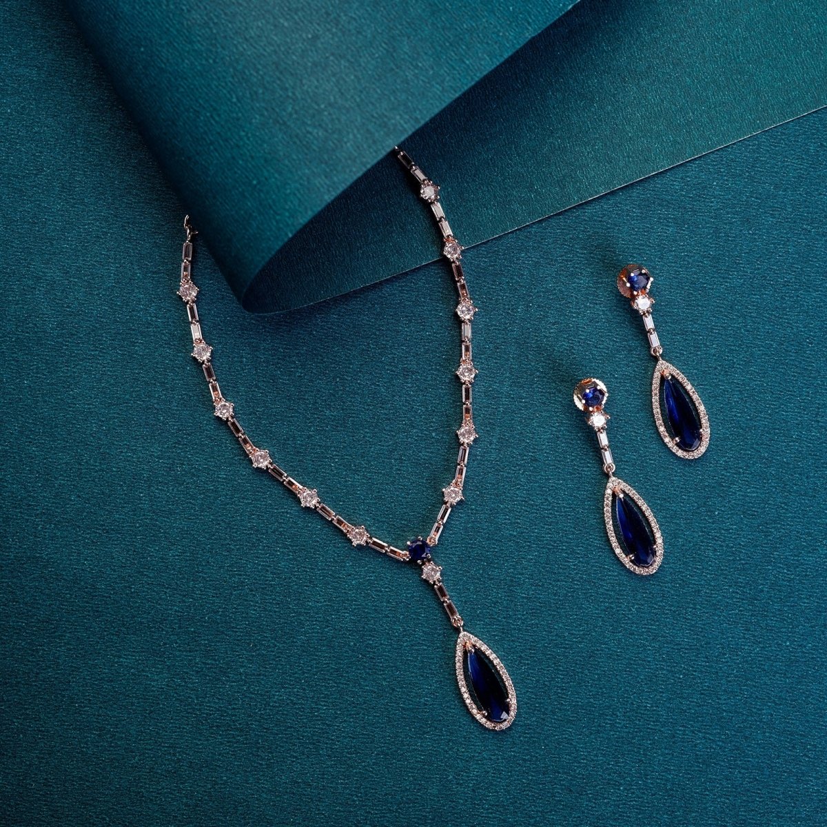 Celestial Rose Gold Necklace - Opal Touch