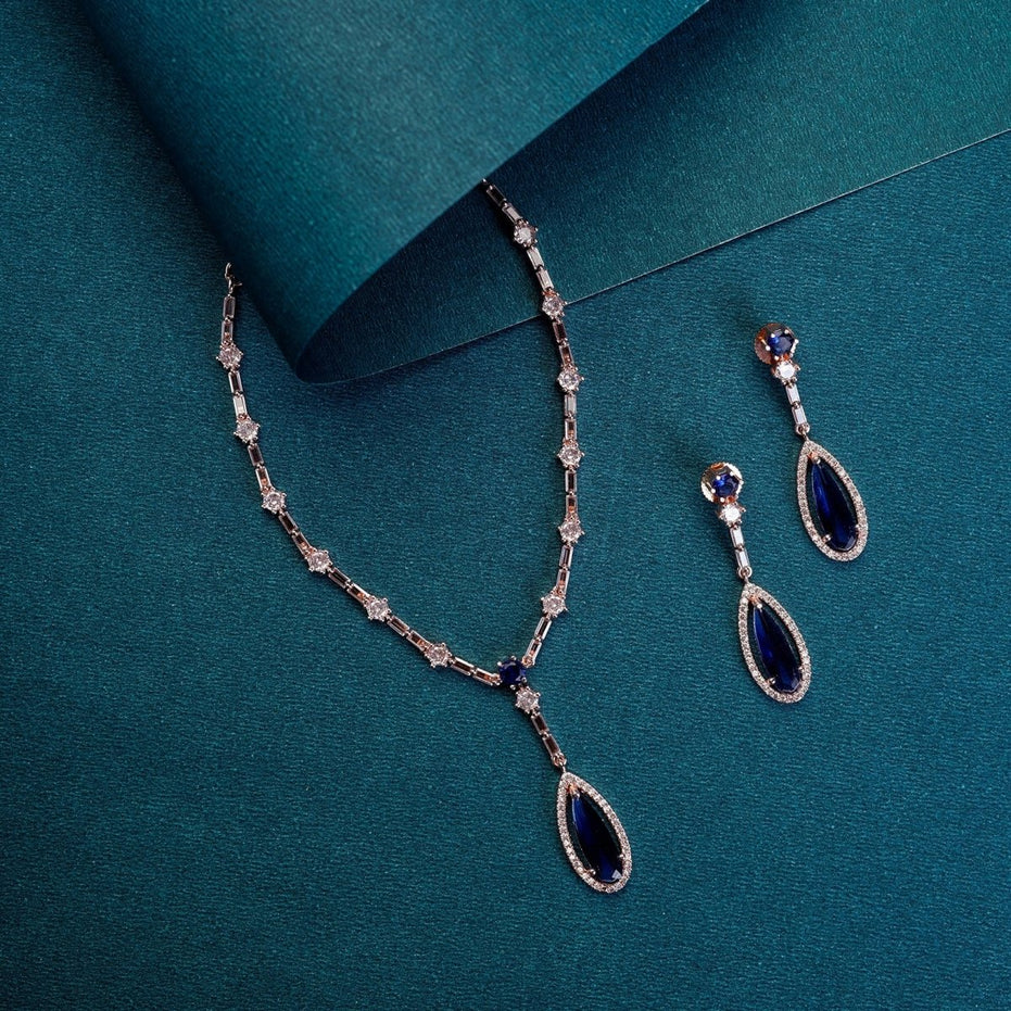 Celestial Rose Gold Necklace - Opal Touch