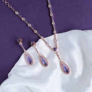 Necklace - Celestial Rose Gold Necklace - Opal Touch