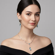 Celestial Rose Gold Necklace - Opal Touch