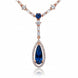Celestial Rose Gold Necklace - Opal Touch