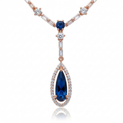 Celestial Rose Gold Necklace - Opal Touch