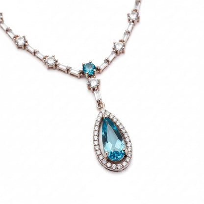 Celestial Rose Gold Necklace - Opal Touch